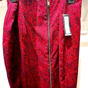 Red, Worthington Pencil Skirt